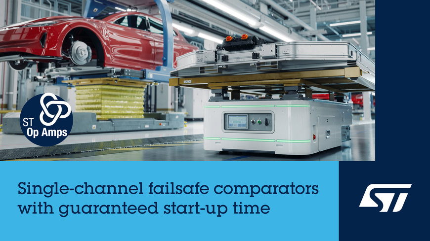 STMicroelectronics presents failsafe comparators